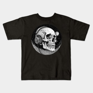 Skull Spectacle Music Planet Kids T-Shirt